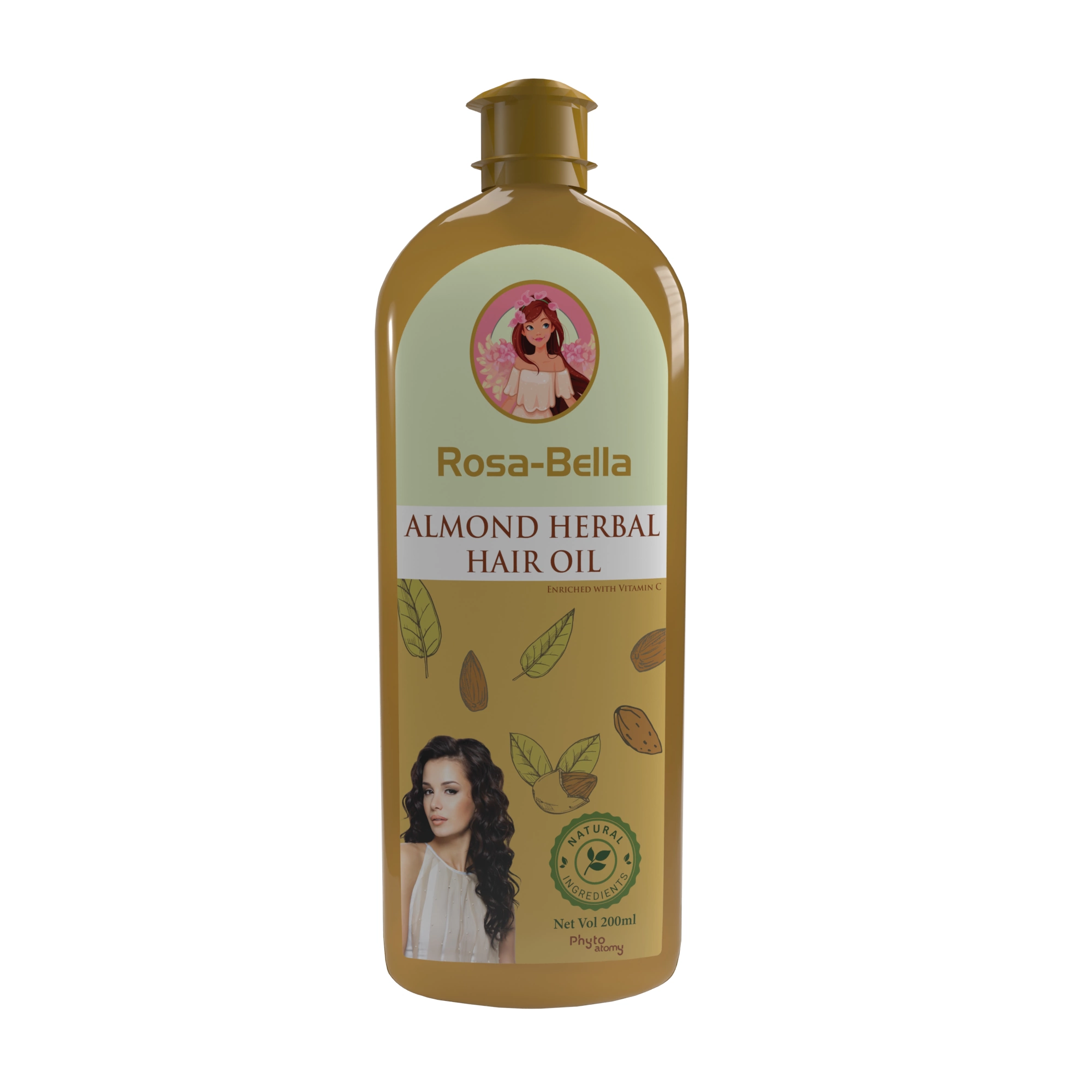 Rosabella Almond Hair Oil (200 ml)